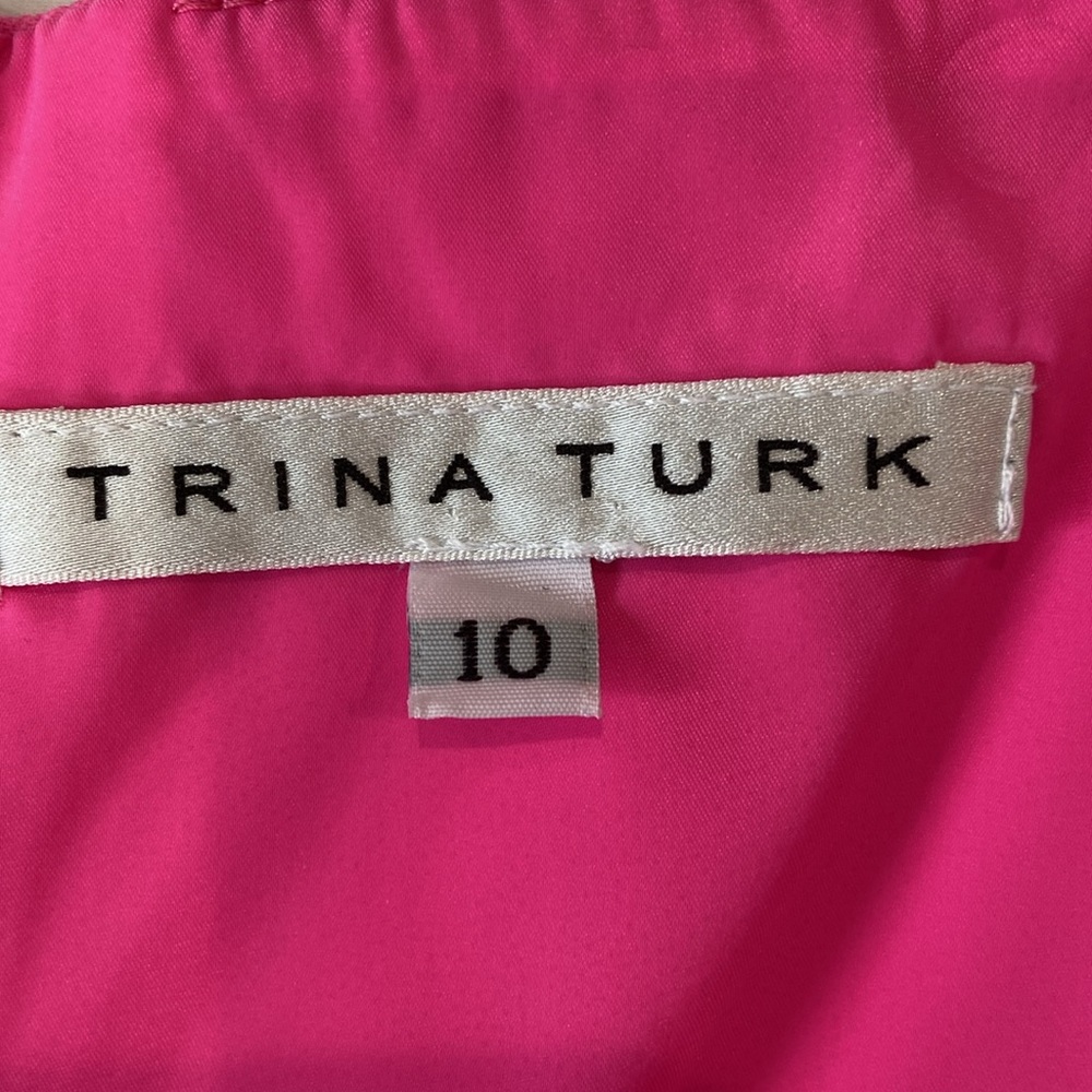 Trina Turk Jumpsuit.  Size 10. Color Pink. - Picture 3 of 4